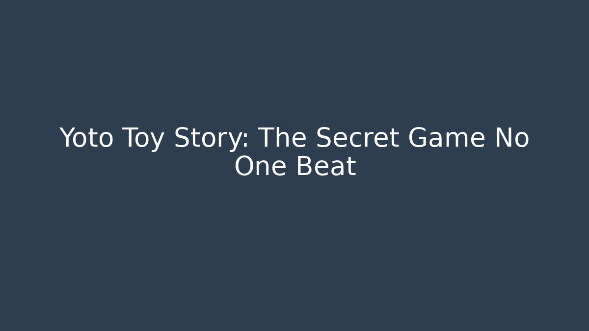 Yoto Toy Story: The Secret Game No One Beat