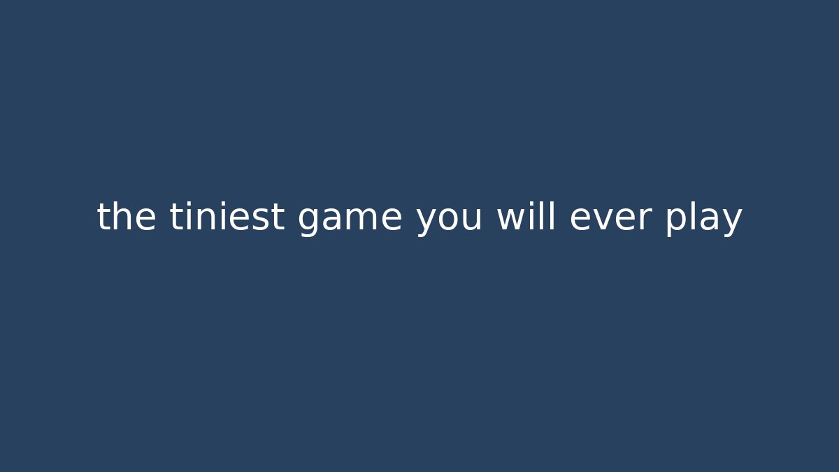 the tiniest game you will ever play - The Family Holidays